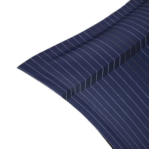 Tennis Stripes Navy Bedding by Hugo Boss Home - Euro Sham Corner - Fig Linens and Home
