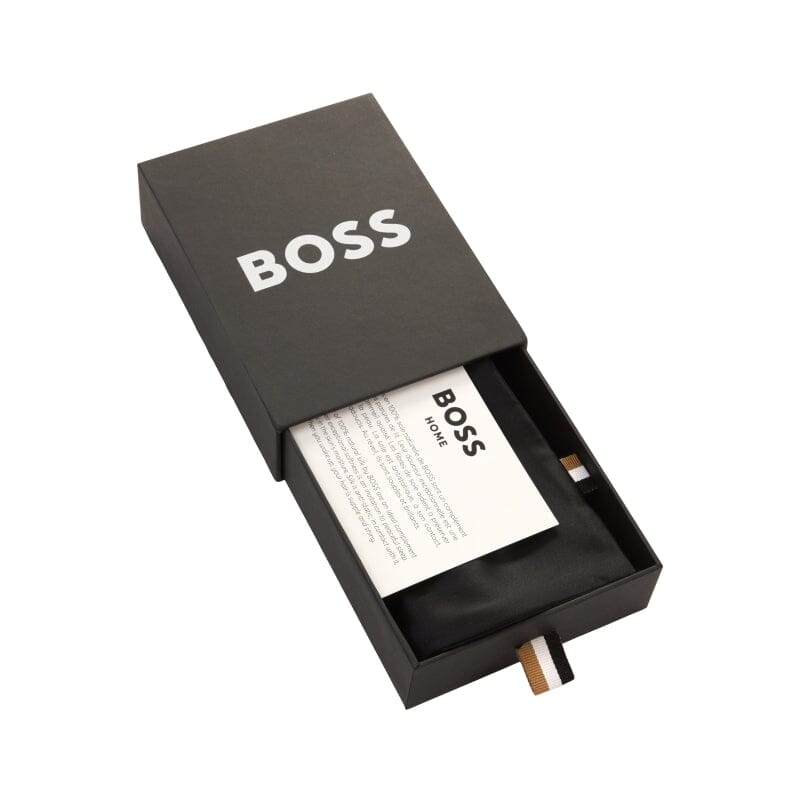 Hugo Boss Home SILK SHAM Black Silk Sham Standard (Single) in a box - Box - Fig Linens and Home