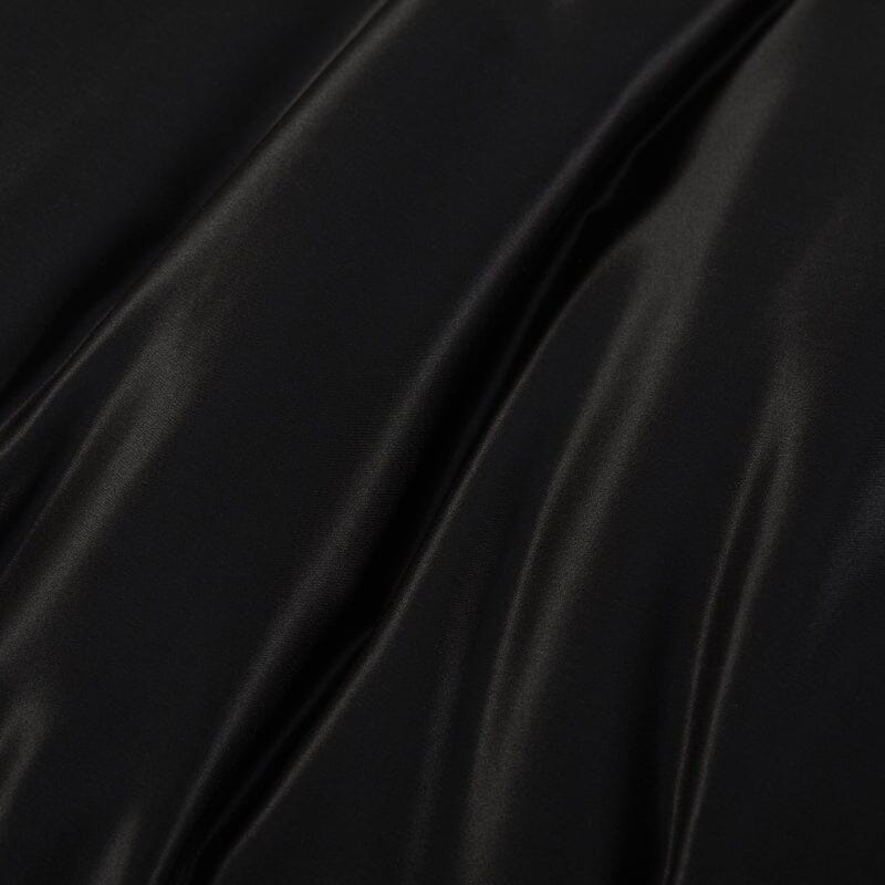 Hugo Boss Home SILK SHAM Black Silk Sham Standard (Single) in a box - Fabric Detail - Fig Linens and Home