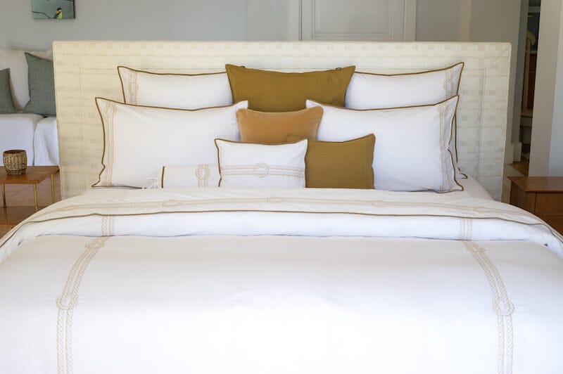 Yves Delorme Couture Drisse Bronze Bedding - Fig Linens and Home  - Lifestyle 5