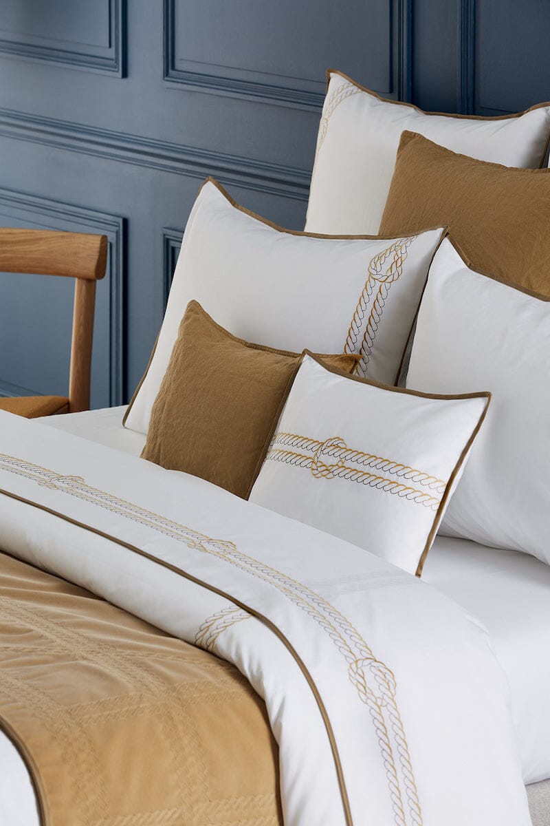 Yves Delorme Couture Drisse Bronze Bedding - Fig Linens and Home  - Lifestyle 6