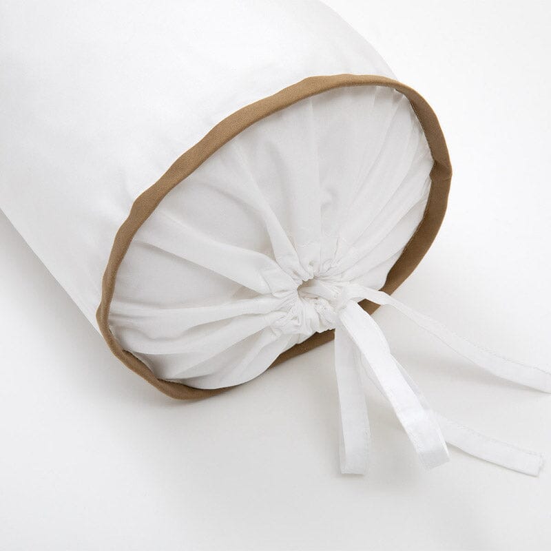 Yves Delorme Couture Drisse Bronze Bedding - Fig Linens and Home  - Neckroll Pillow