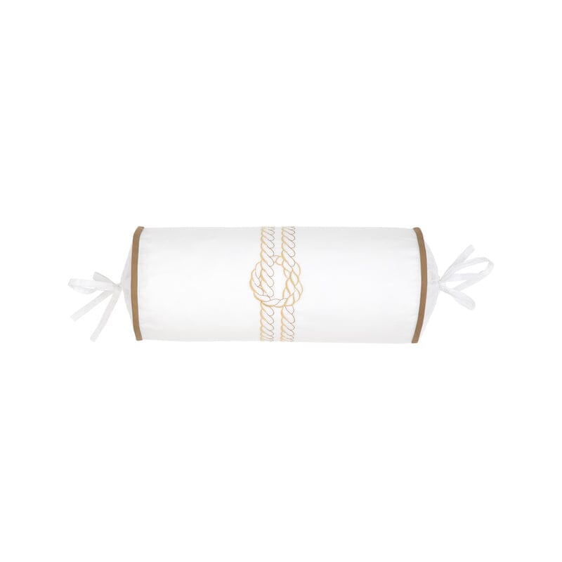 Yves Delorme Couture Drisse Bronze Bedding - Fig Linens and Home  - Neckroll Pillow