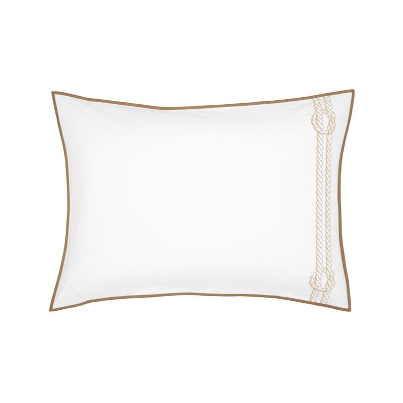 Yves Delorme Couture Drisse Bronze Bedding - Fig Linens and Home  - Pillow Sham - Zoomed Out