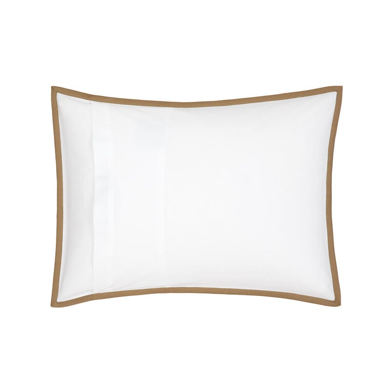 Yves Delorme Couture Drisse Bronze Bedding - Fig Linens and Home  - Pillow Sham - Boudoir Sham Back