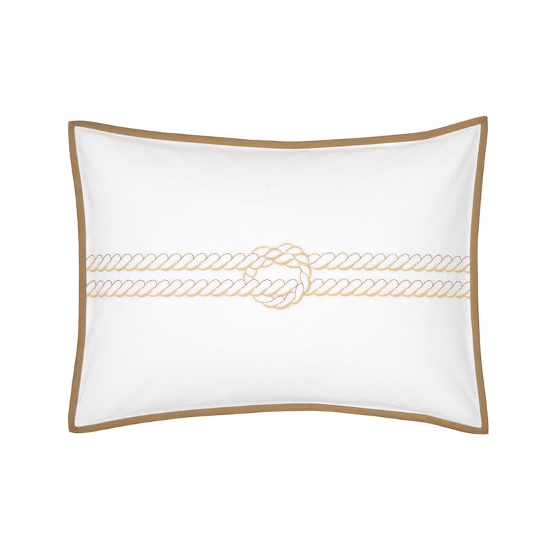Yves Delorme Couture Drisse Bronze Bedding - Fig Linens and Home  - Pillow Sham - Boudoir Sham