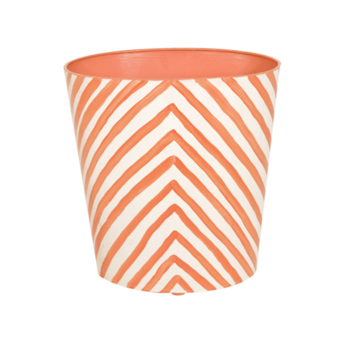 Zebra Oval Wastebasket in Orange - Shop Bath Accessories - Fig Linens