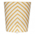 Zebra Oval Wastebasket in Yellow - Bath Accessories at Fig Linens