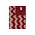 Fig Linene - Cherry Red Zig Zag Cashmere Blankets by Saved NY