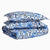 John Robshaw Organic Bedding - Zoya Azure Duvet Cover and Pillow Shams