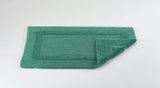 Fig Linens - Abyss & Habidecor Reversible Bath Rug - Emerald - 23x23" Contour