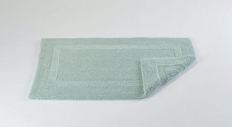 Fig Linens - Abyss & Habidecor Reversible Bath Rug - Ice - 23x23" Contour