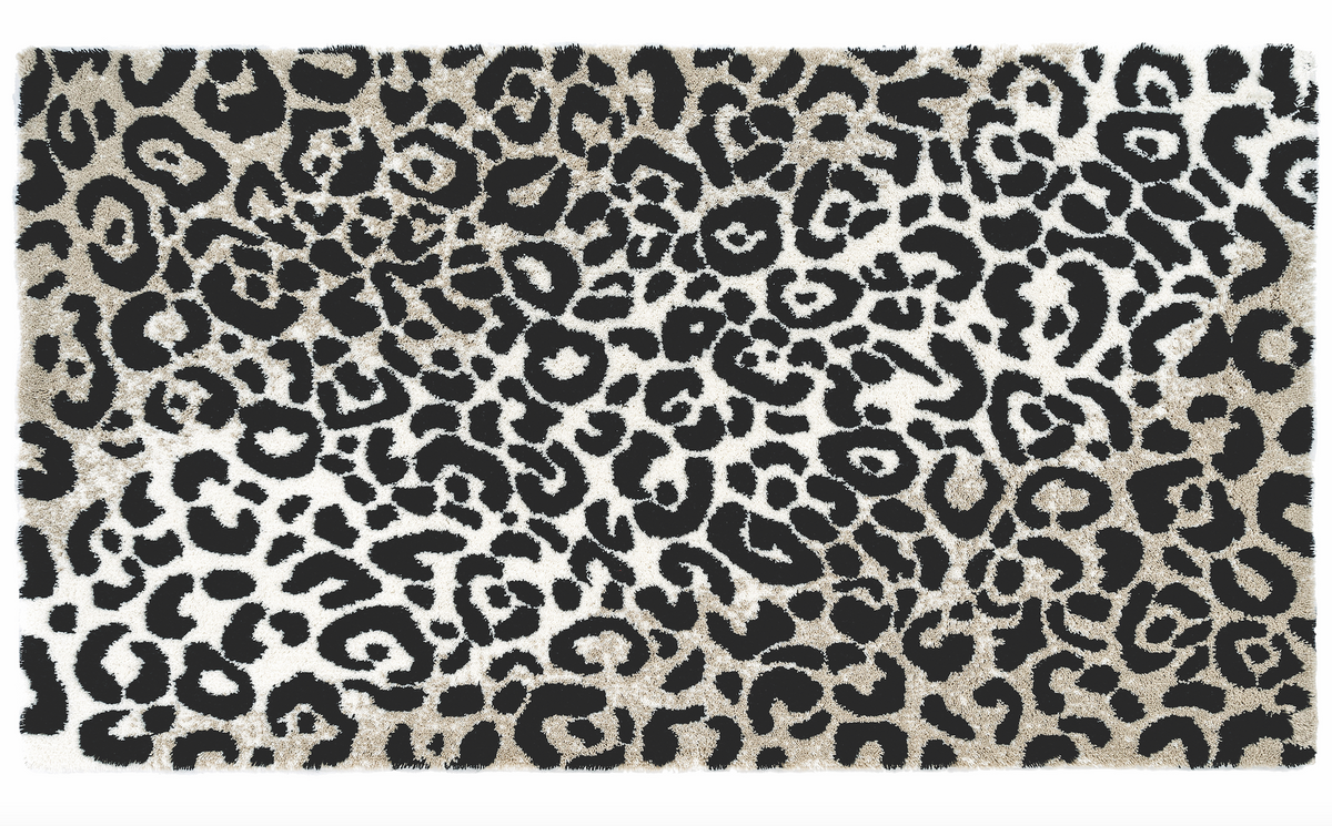 abyss habidecor leopard bath rug  - fig linens