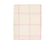 Graydon Alpaca Throw in Ivory and Light Pink Powder by Alicia Adams Alpaca