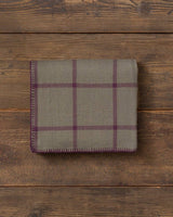 Graydon Alpaca Throw in Moss and Purple by Alicia Adams