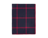 Graydon Alpaca Throw in Navy and Scarlet by Alicia Adams - Fig Linens
