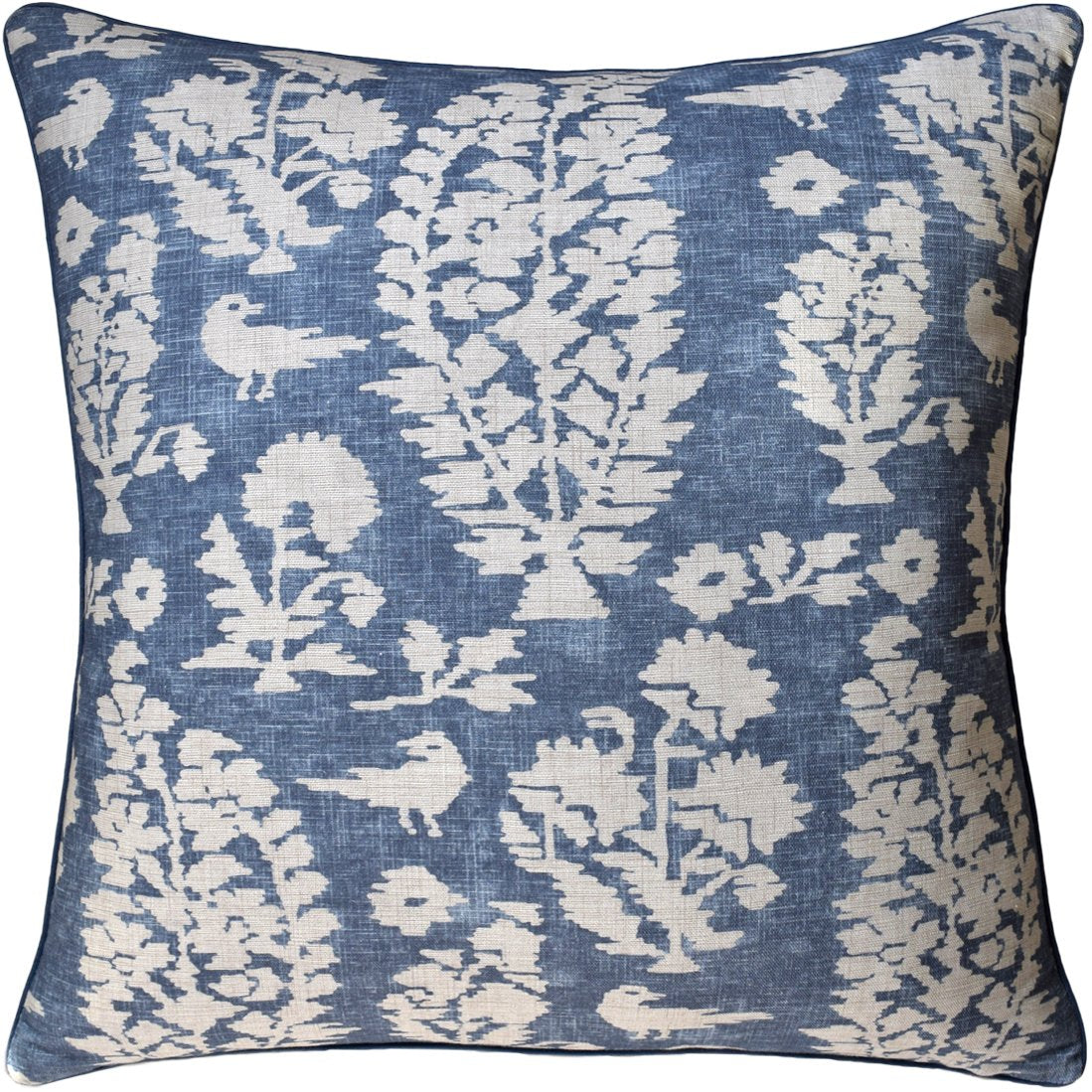 Ryan Studio Allaire Slate Blue Decorative Pillow made from Thibaut Fabric - Chestnut Hill Collection