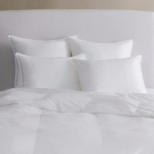 Comforter - Sferra Arcadia Down Free Comforters and Duvet Inserts on Bed at Fig Linens and Home