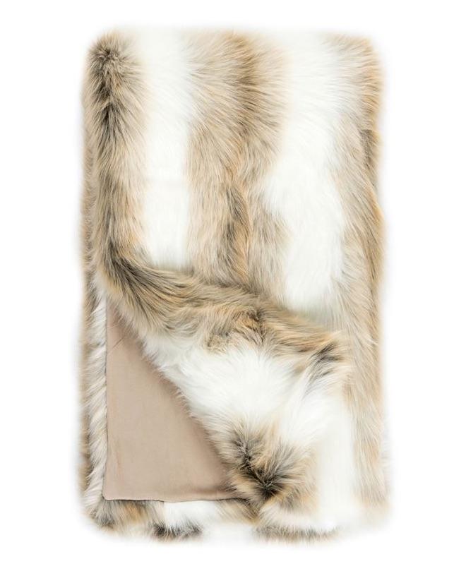 Arctic Fox Faux Fur Throw by Fabulous Furs | Fig Linens
