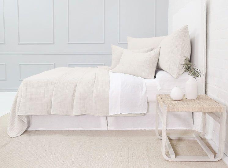 Side - Arrowhead Cream Bedding by Pom Pom at Home | Fig Linens and Home 