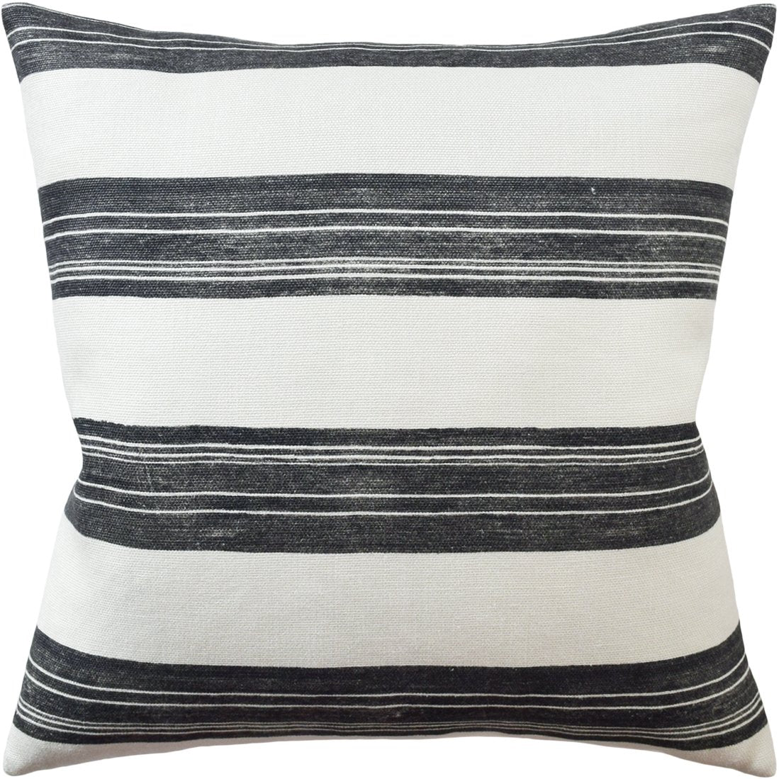 Askew Pillow - Ivory and Onyx