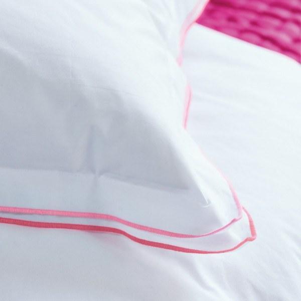 Fig Linens - Astor Pink & Peony Bedding by Designers Guild - Shams - Details