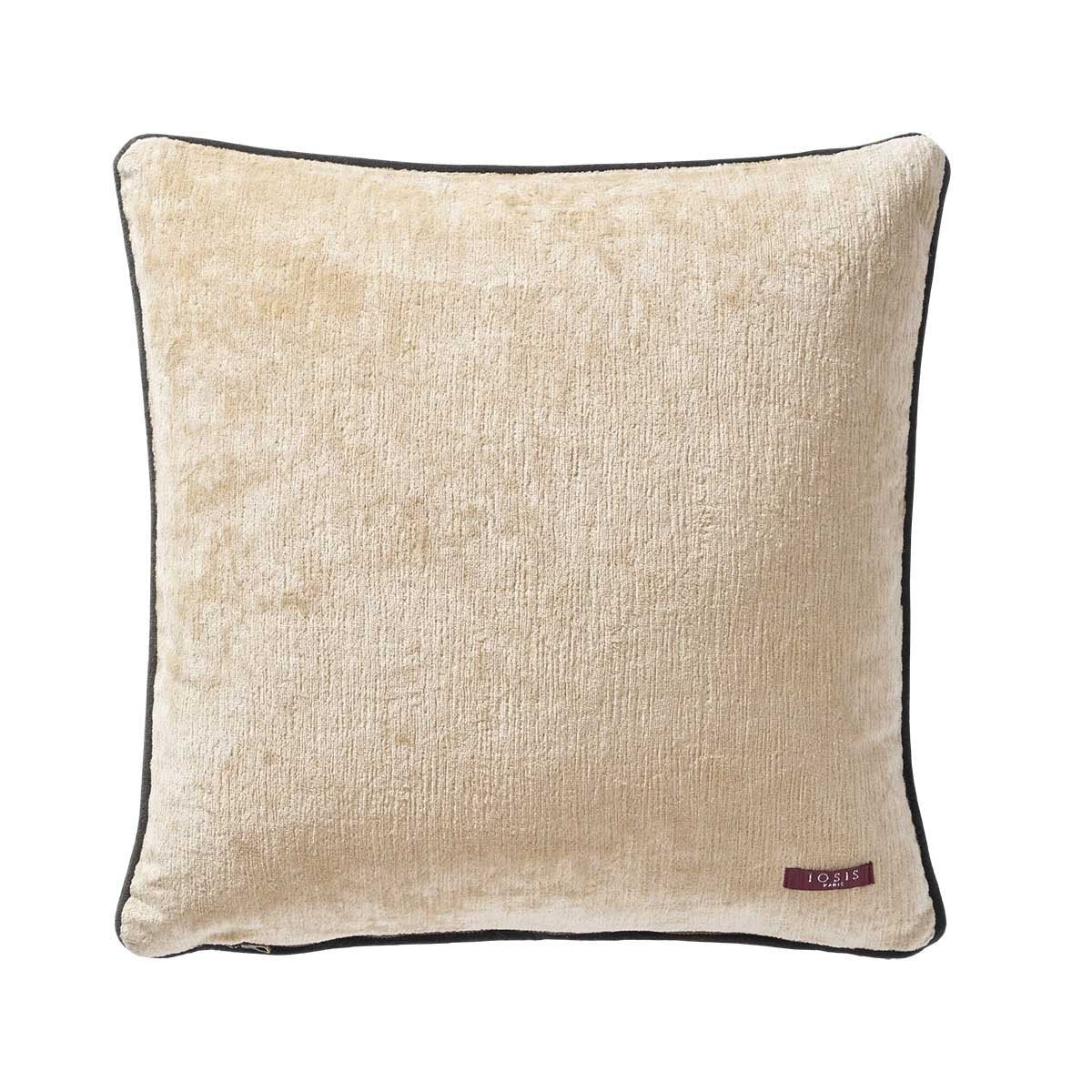 Fig Linens - Boromee Greige Decorative Pillow by Iosis - Back
