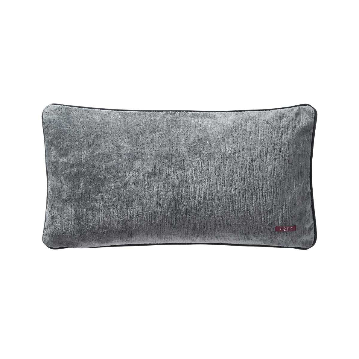 Fig Linens - Boromee Zinc Lumbar Pillow by Iosis - Back