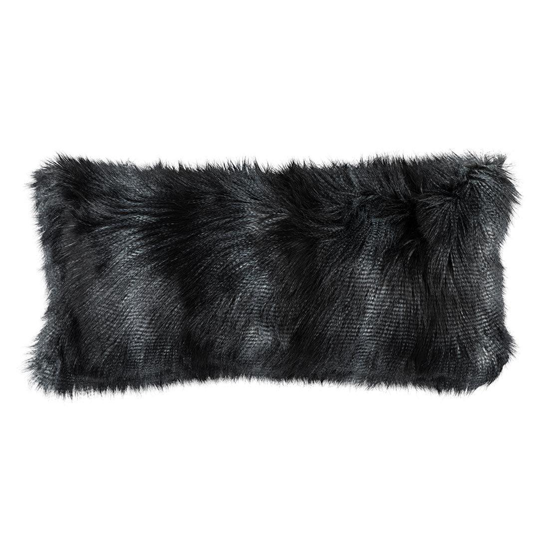 Black Faux Fur Pillow by Lili Alessandra | Fig Linens and Home