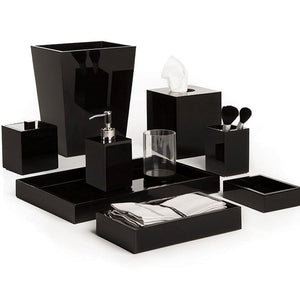 Black Ice Collection by Mike + Ally | Black Bathroom Accessories