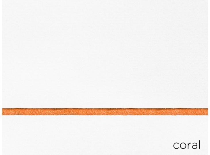 Fig Linens - Boutique White Pillowcases with Coral