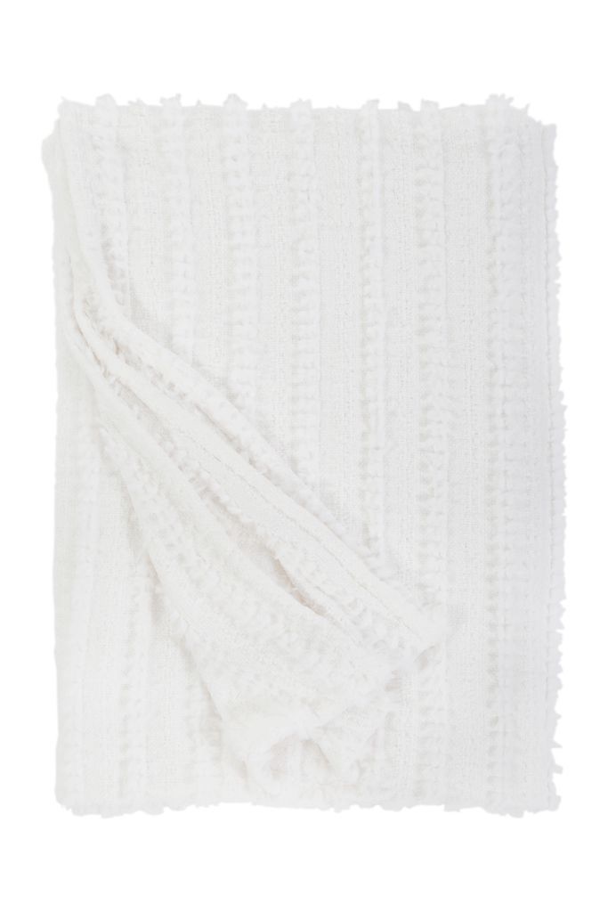 Camille Winter White Oversized Throw by Pom Pom at Home | Fig Linens