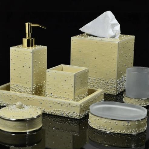 Caviar Cream Pearl Collection - Mike + Ally Bathroom Accessories
