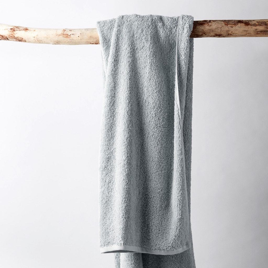 Coyuchi Cloud Loom Palest Ocean Organic Bath Towels | Fig Linens