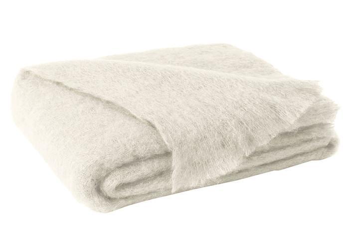 Brushed Mohair Throw Cream by Lands Downunder