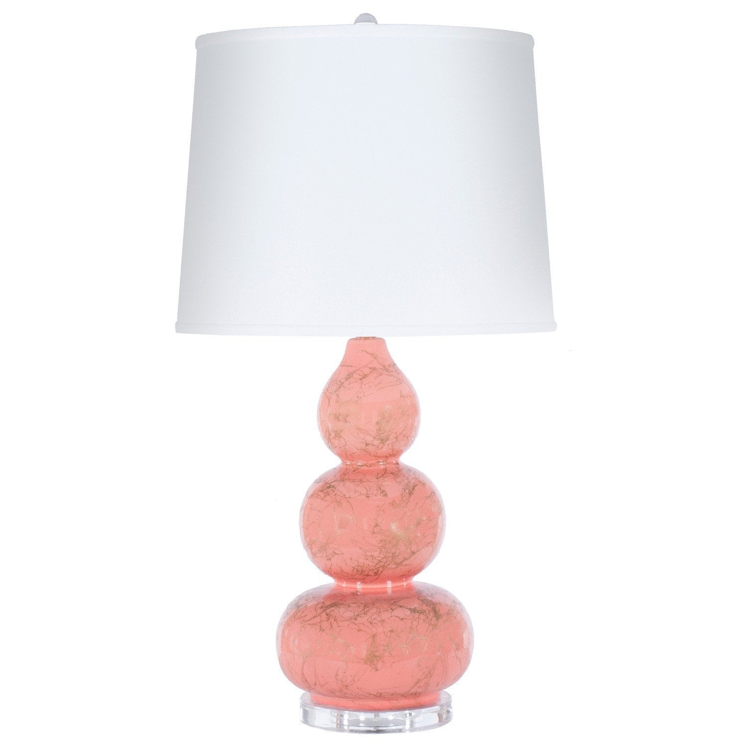 Delaney Coral Lamp - Worlds Away - Fig Linens and Home