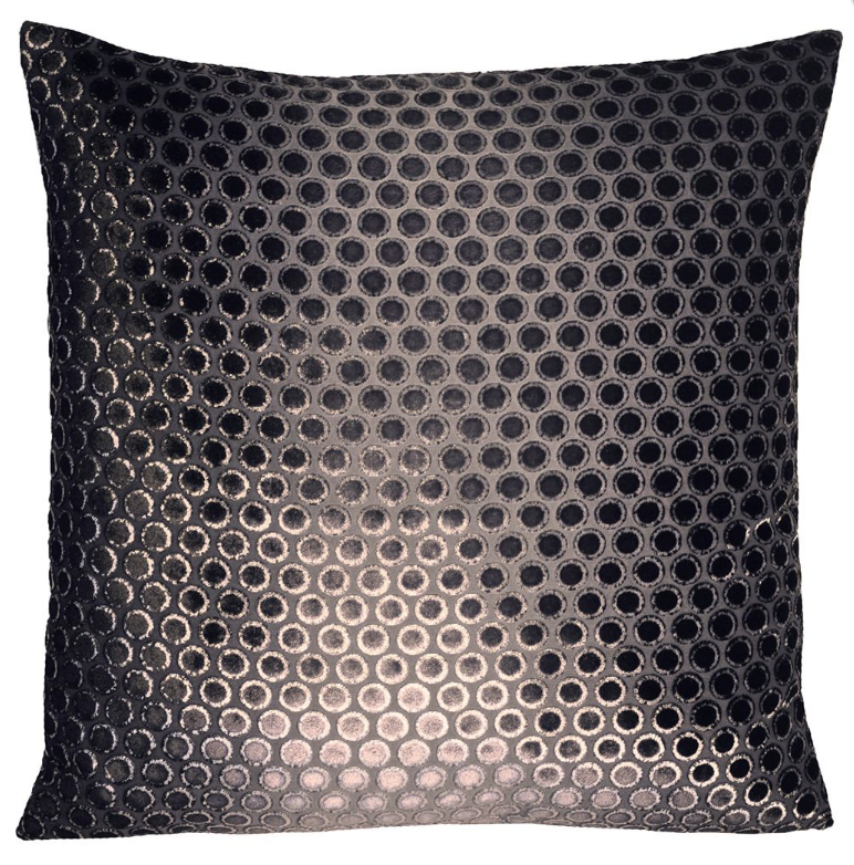 Dots Smoke Velvet Pillows by Kevin O’Brien Studio | Fig Linens