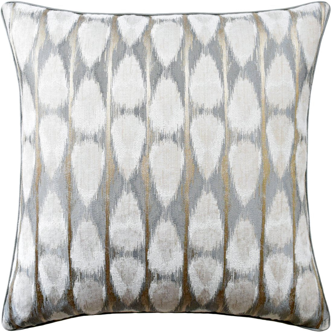 Dubai Ikat Throw Pillow in Granite - Ryan Studio at Fig Linens and Home