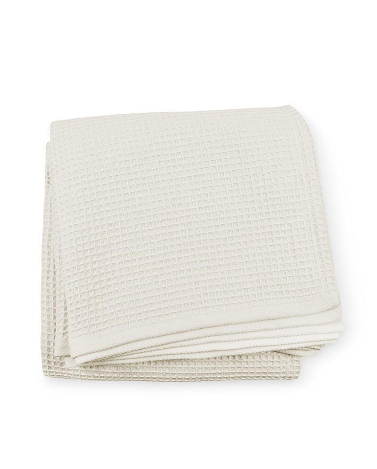 Kingston Blanket by Sferra - Cotton Waffle Bed Blankets - Fig Linens 