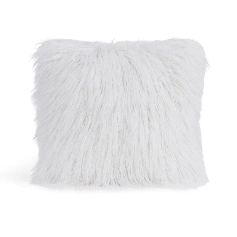 Tibetan Lamb White Faux Fur Pillows Fabulous Furs