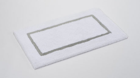 Fig Linens - Karat Silver and White Rug by Abyss and Habidecor 