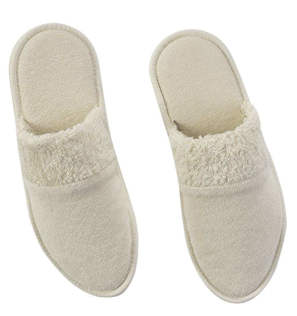 Christine Ecru Slippers by Abyss & Habidecor | Fig Linens and Home