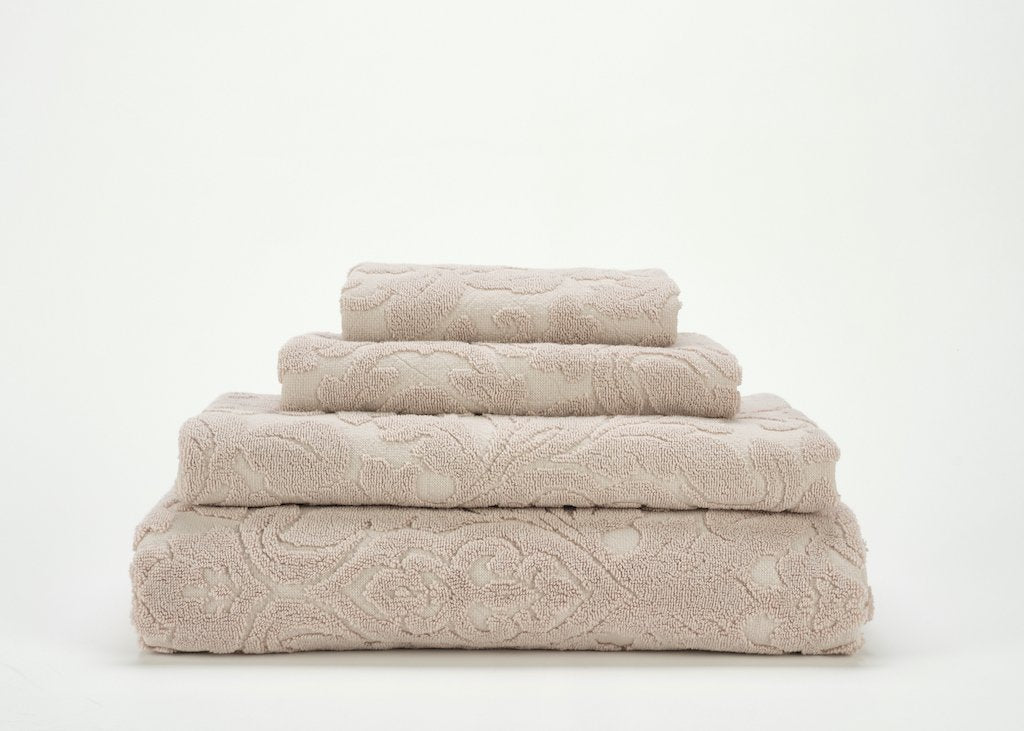 Fig Linens - Primrose Gloria Bath Towels by Abyss & Habidecor - Stack