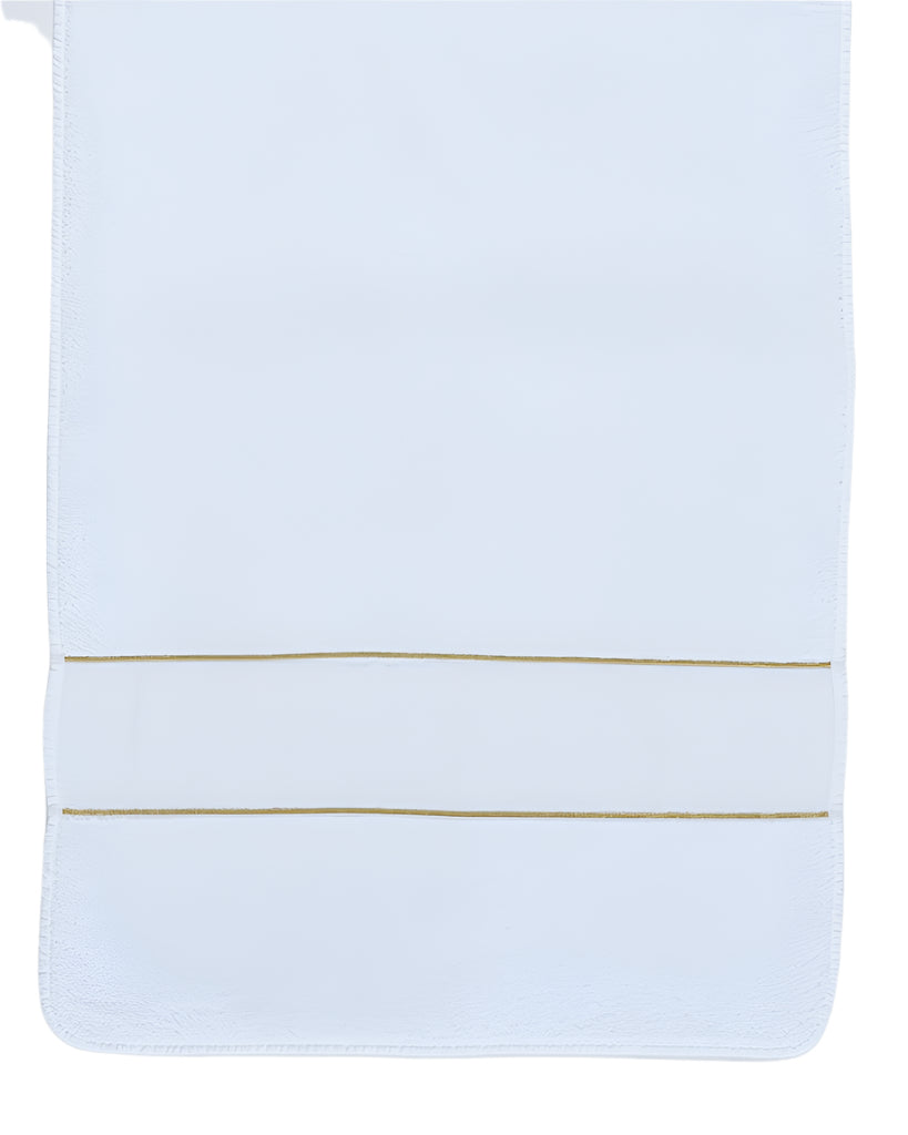 Fig Linens - Lara Bath Towels by Abyss & Habidecor - White and Gold Towels