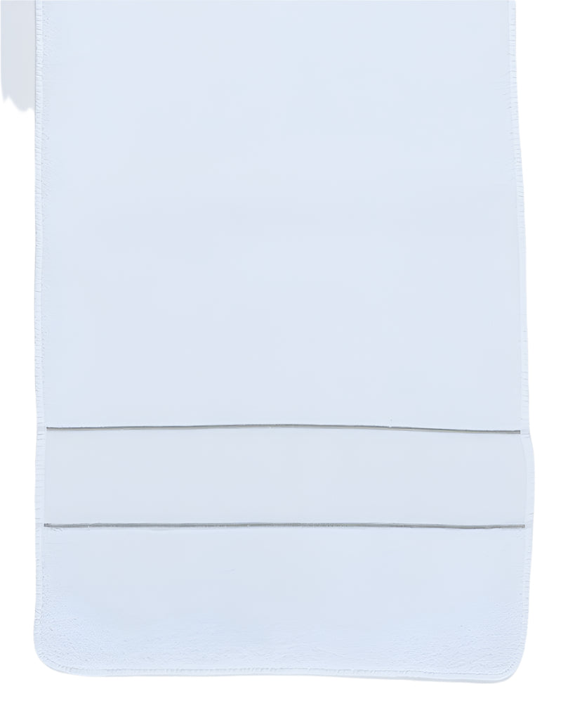 Fig Linens - Lara Bath Towels by Abyss & Habidecor - White and Silver Towels