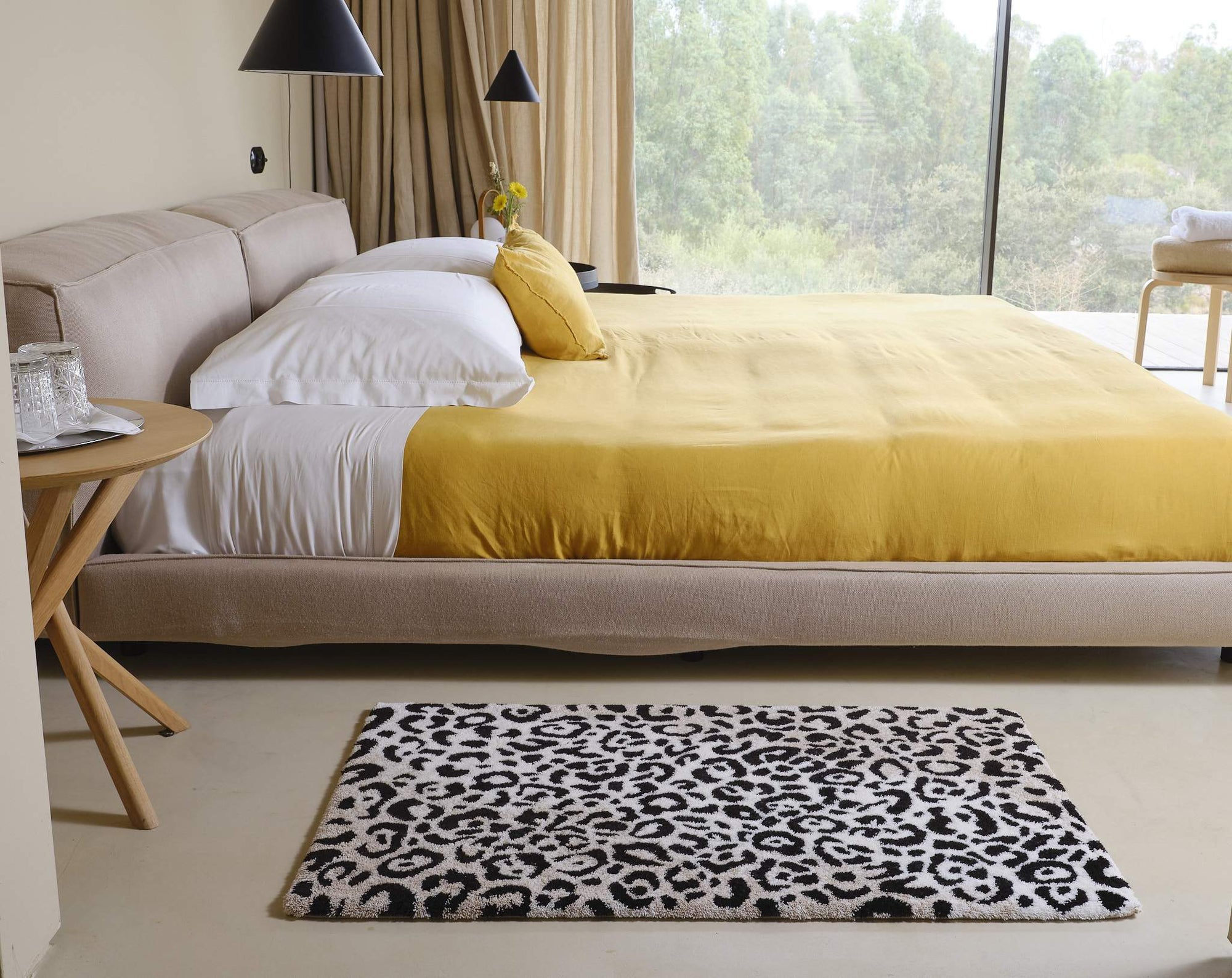 Fig Linens - Leopard Small Rug by Abyss and Habidecor - Lifestyle