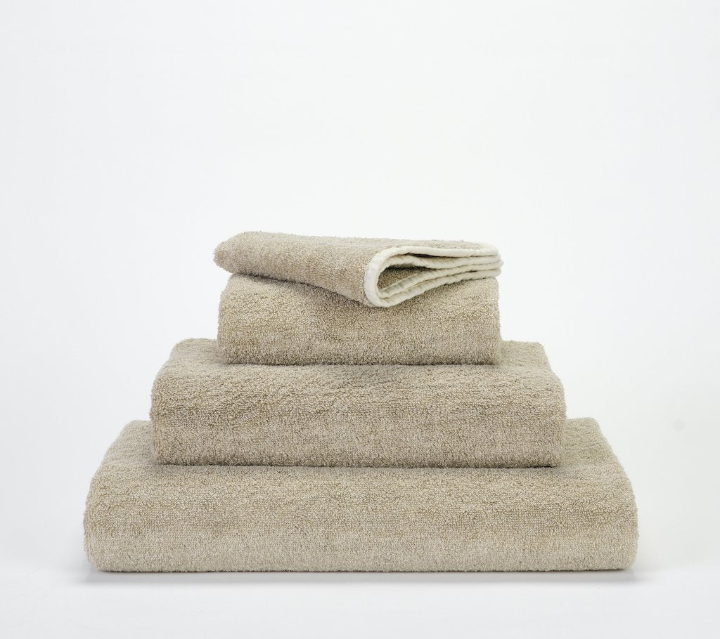 Fig Linens - Lino Bath Towels by Abyss and Habidecor - Stack