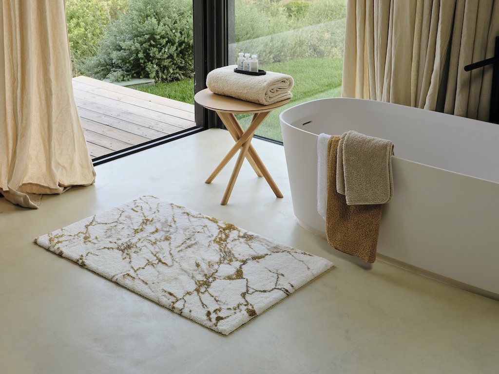 Fig Linens - Paros Bath Rug by Abyss and Habidecor - Lifestyle