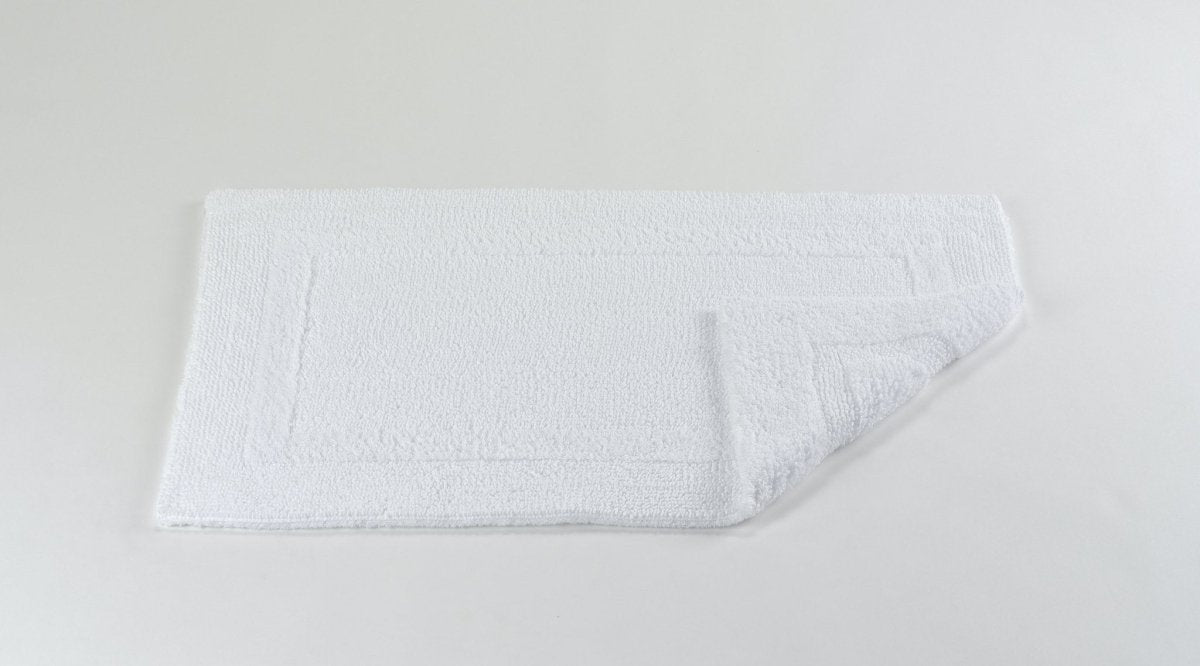 Fig Linens - 20x31 Reversible Bath Rug by Abyss & Habidecor - White