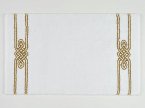 Emser White & Gold Rug by Abyss and Habidecor | Fig Linens
